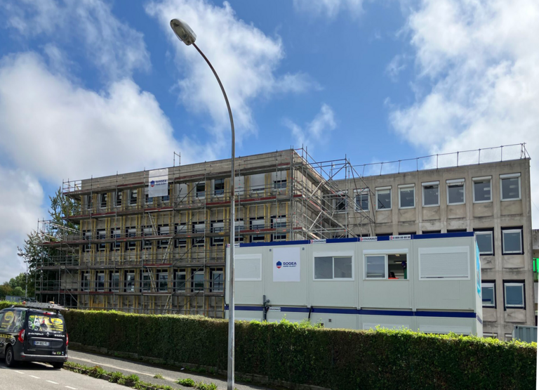 Atelier des Deux Anges - Démarrage du chantier de la réhabilitation du Collège Dumas, Dieppe