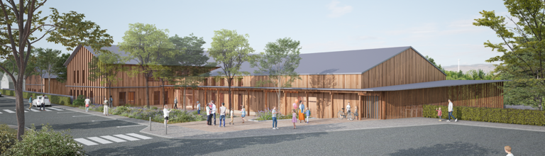 Atelier des Deux Anges - Démarrage du chantier, Groupe scolaire, Gournay en Bray