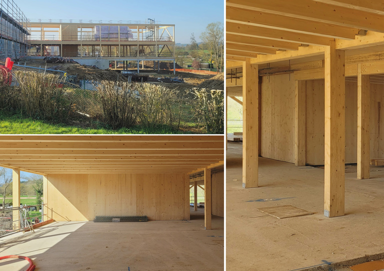 Atelier des Deux Anges - Etape de chantier, Ecole de Gournay-en-Bray