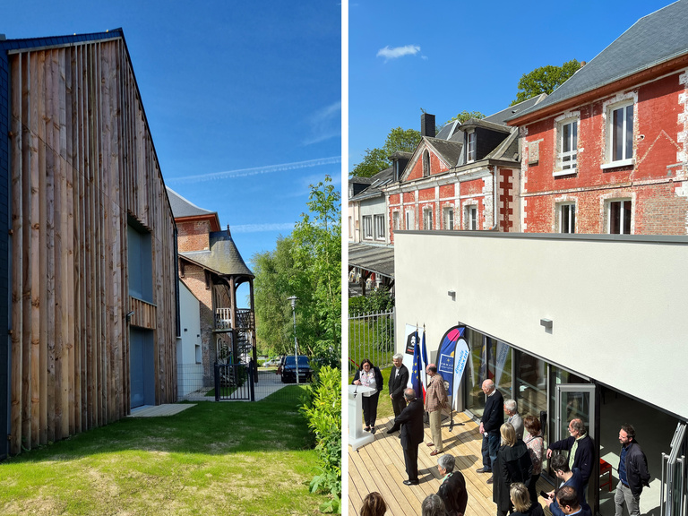 Atelier des Deux Anges - Inauguration de la pension de famille Lucie Coutaz, Esteville
