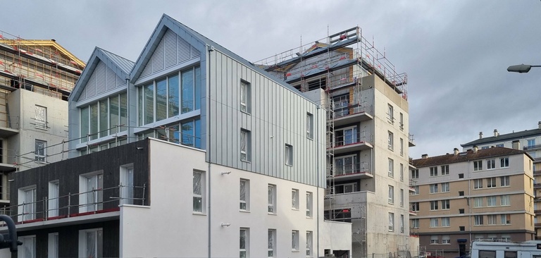 Atelier des Deux Anges - Fin du clos couvert pour le Carré Flaubert, Rouen 